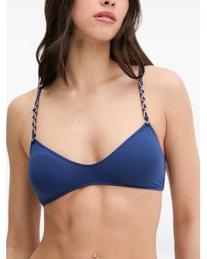 Melissa Odabash Top Bikini Lima Con Catena - Blu