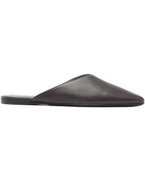 Herbert Levine Homebody Pointed-Toe Mules - Gray