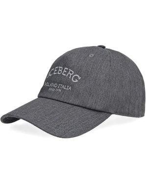 Iceberg Embroidered Baseball Cap - Grey