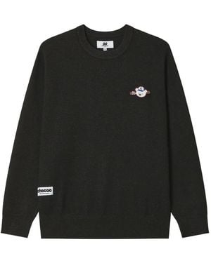 Chocoolate Graphic-Print Crew-Neck Sweater - Black