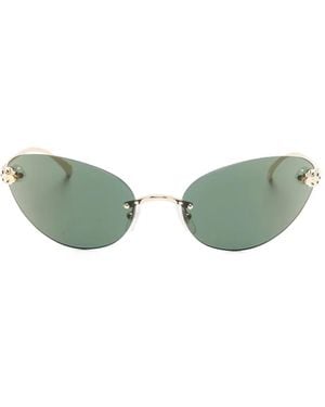 Cartier Gafas de sol con montura cat eye - Verde