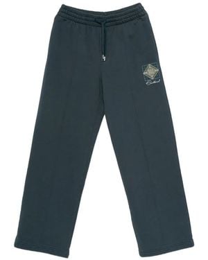 CASABLANCA Logo-Print Drawstring Track Pants - Blue