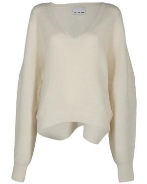 Sa Su Phi Pull English À Col V - White