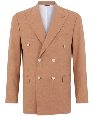 Brooks Brothers Double-Breasted Blazer - Orange
