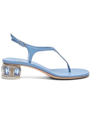 Casadei Belle Epoque Ankle-Strap Sandals - Blue