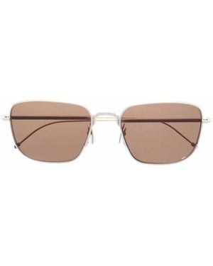Thom Browne Sonnenbrille Mit Eckigem Gestell - Mettallic