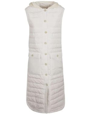 Fabiana Filippi Hooded Quilted Coat - White