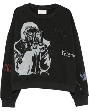 Song For The Mute Graphic-Print Sweatshirt - Black