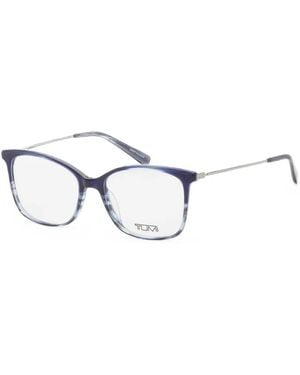 Tumi Geometric-Frame Glasses - White
