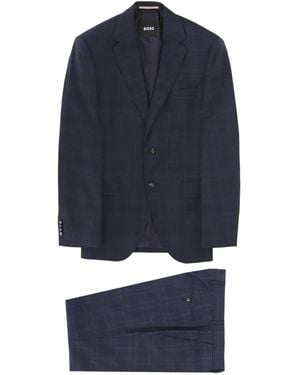 BOSS Costume À Carreaux - Blue