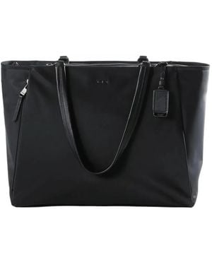 Tumi Logo-Lettering Tote Bag - Black