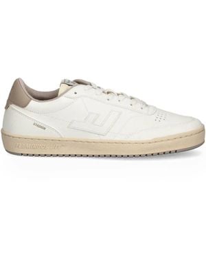 Flamingos Perforated-Detail Leather Trainers - White