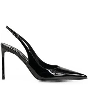 Sergio Rossi Sr Liya Patent-Leather Slingback Pumps - Black