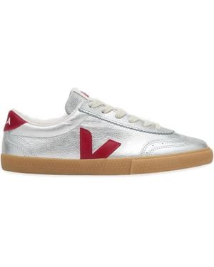 Veja Volley Logo Low-Top Trainers - Pink