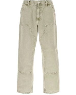 Carhartt Double Knee Cotton Trousers - Natural