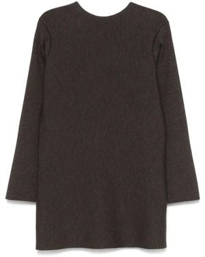 KHAITE Elle Mini Dress - Black
