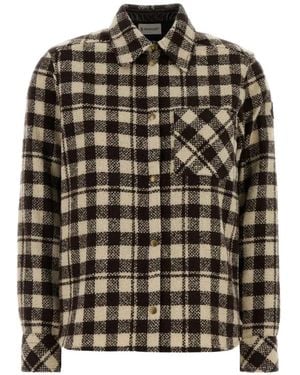 Moncler Check-Pattern Flannel Shirt - Black