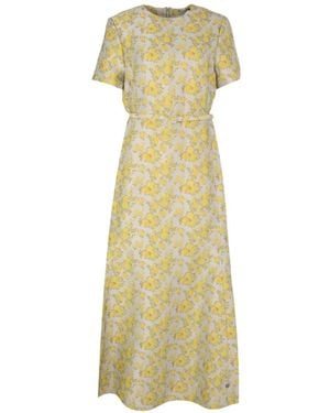 Jonathan Simkhai Caraline Floral-Jacquard Midi Dress - Natural