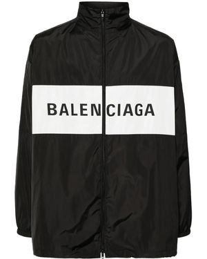 Balenciaga ジップアップ ウインドブレーカー - ブラック