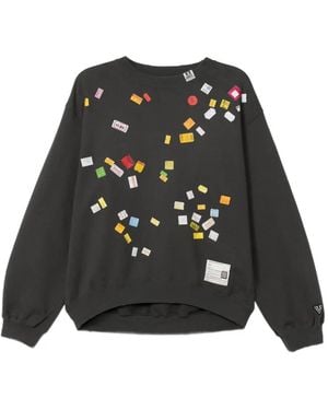 Maison Mihara Yasuhiro Price Tag Sticker-Printed Jumper - Black