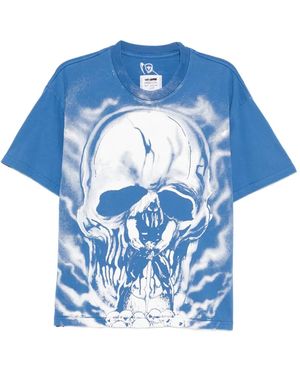 Warren Lotas Graphic-Print T-Shirt - Blue