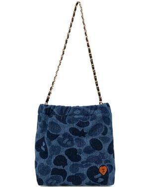 AAPE BY A BATHING AP Bolso De Hombro Con Estampado Militar - Azul