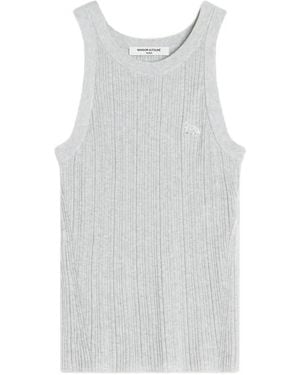 Maison Kitsuné Baby Fox Ribbed Tank Top - White