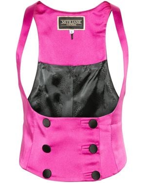 MITILIANE COUTURE Chaleco con doble botonadura - Rosa