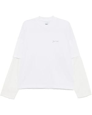 Bonsai Logo-Embroidered T-Shirt - White