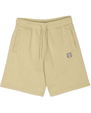 Maison Kitsuné Bold Fox Trainingsshorts - Naturel