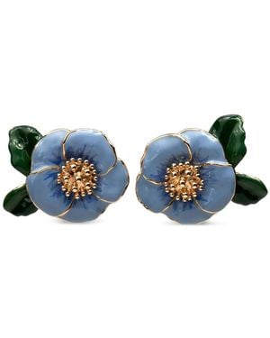 Carolina Herrera Flower Earrings - Blue