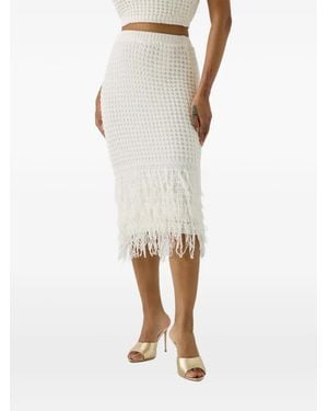 Guess Remi Fringed Skirt - White