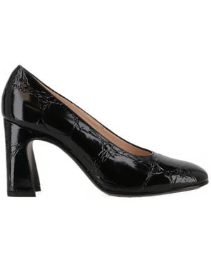 Tod's Crinkled-Effect Leather Pumps - Black