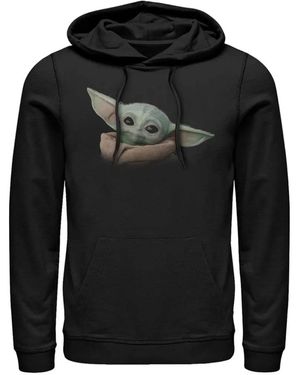 LESSONS MERCH X Star Wars Felpa Con Cappuccio The Mandalorian - Nero
