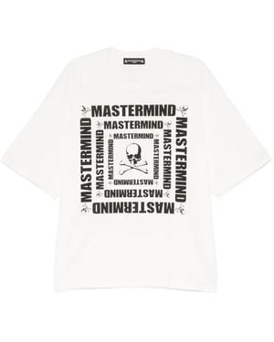 MASTERMIND WORLD T-Shirt À Imprimé Tête De Mort - White