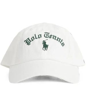 Polo Ralph Lauren Logo-Embroidered Baseball Cap - White