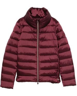 Save The Duck High-Neck Puffer Jacket - Red