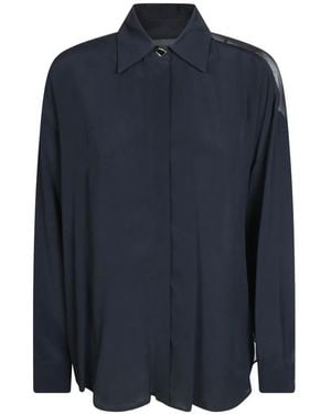 Dondup Oversized Crepe De Chine Shirt - Blue