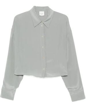 Alysi Boxy Shirt - Grey