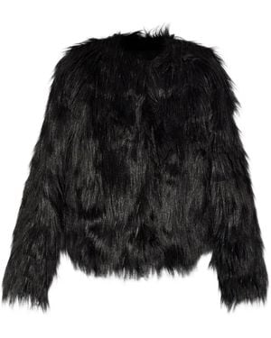 Stand Studio Eilish Faux-Fur Jacket - Black