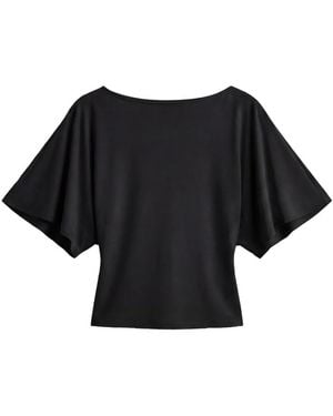 Reformation Avery Tie-Fastening Top - Black