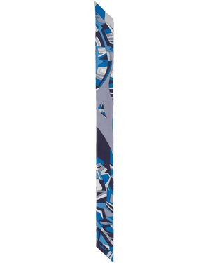 Lancel Foulard Con Stampa Arabesque - Blu