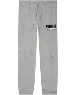 PUMA X Minecraft Pantaloni Sportivi Con Logo - Grigio