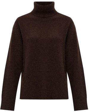 Samsøe & Samsøe Roll-Neck Panelled Jumper - Brown