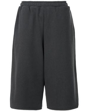 Pushbutton Shorts Mit Elastischem Bund - Grau