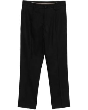 Canali Pantalones De Vestir Con Pinzas - Negro