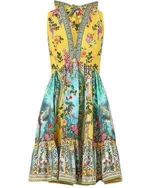 CAMILLA Tales Of Topkapi Palace Ruffled Dress - Green