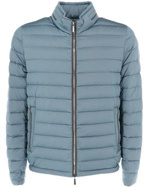 Moorer Alec-53C Quilted Jacket - Blue