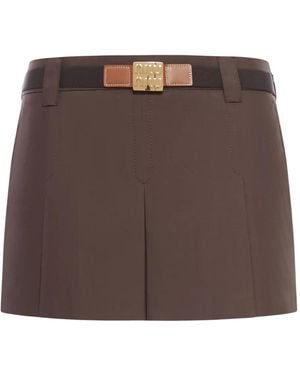 Miu Miu Klassischer Minirock - Braun