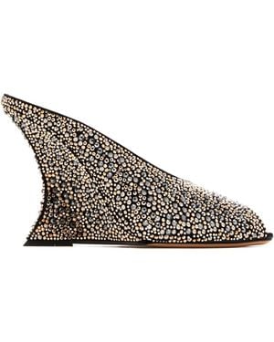 Paris Texas Embellished open-toe mules - Marrón